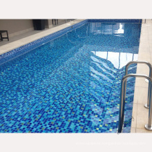 Wholesale Blue Color Glass Mosaic Discontinued Swimming Pool Edge Tile